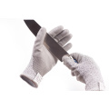 ZMSAFETY Anti Cut Level 5 HPPE Palm PU Coated Cut Resistant Safety Working Gloves